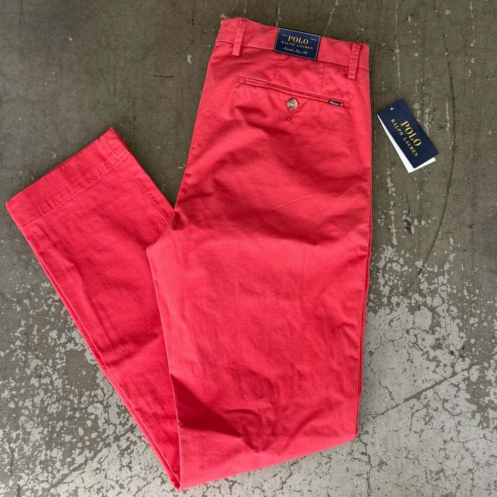 Polo Ralph Lauren Stretch Slim Fit Chino Pants 32x32 Spring Red